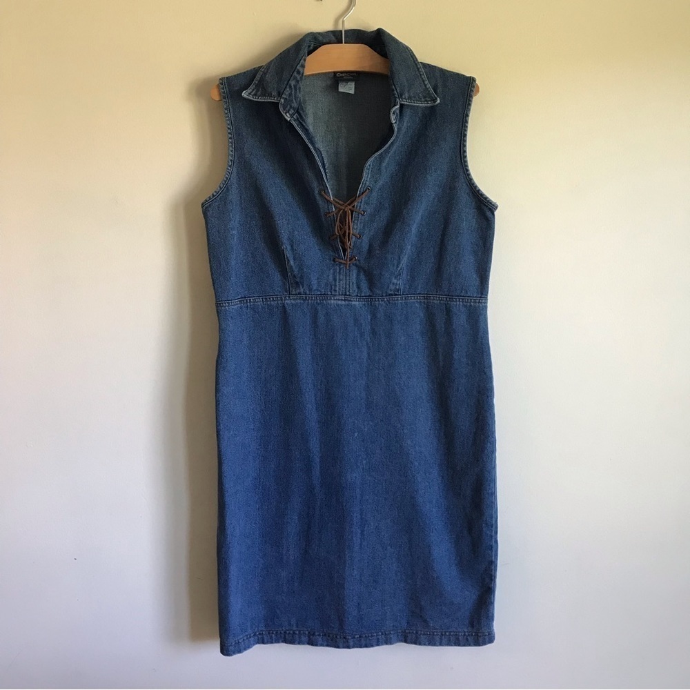 Vintage Denim Midi Dress